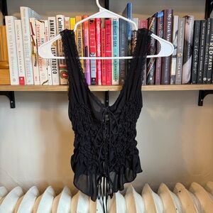 Zara size small ruffle romantic top